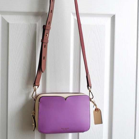kate spade Handbags - NEW Kate Spade Medium Camera Bag Lilac